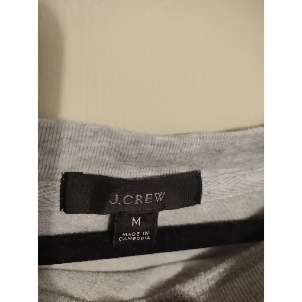 J. Crew Namaste Lightweight Sweatshirt‎ Medium Casual Preppy Yoga Oversized - Picture 3 of 7